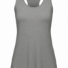 Grey Racerback Flared Tank Top