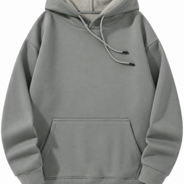 Grey Oversized Pullover Hoodie